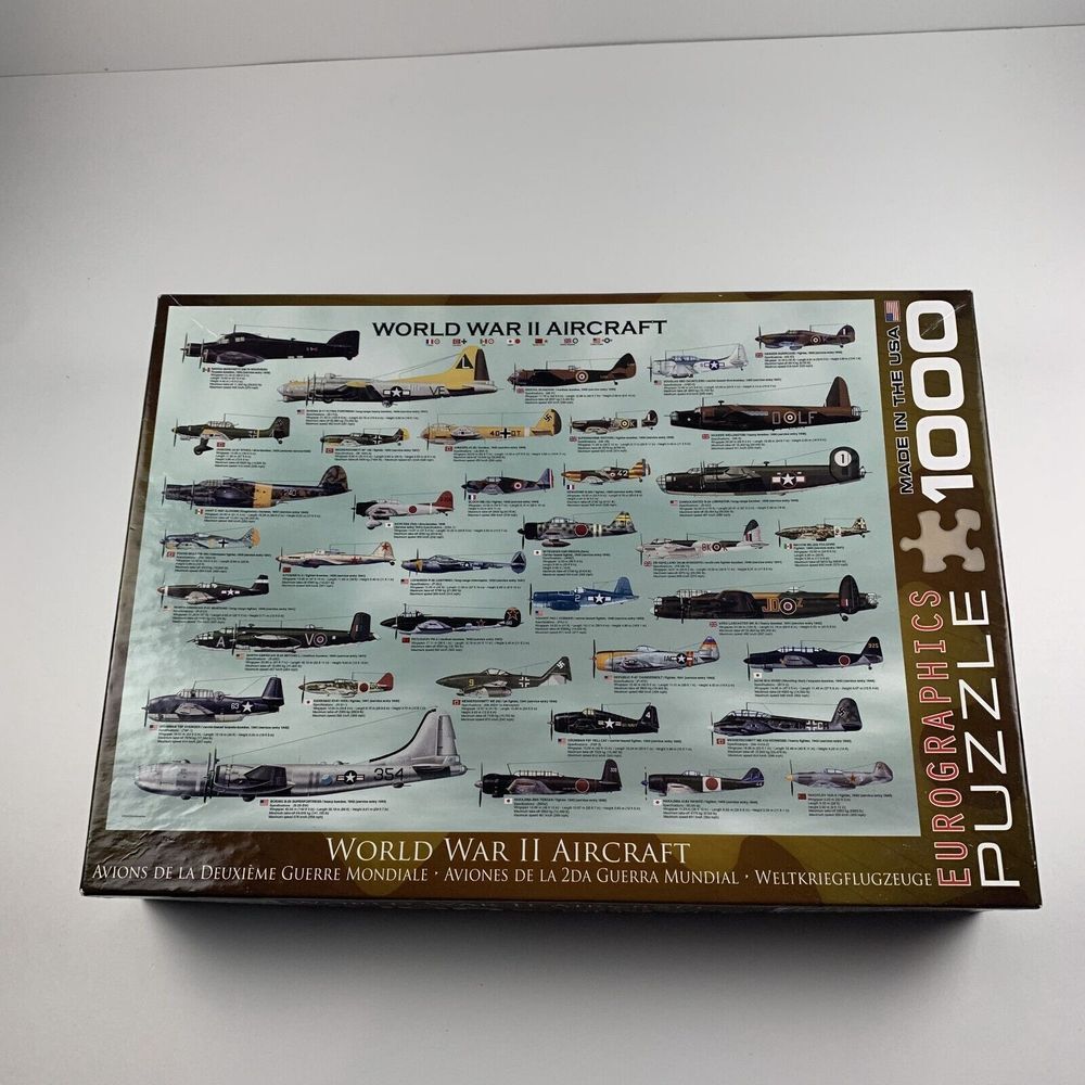 Eurographics 6000-0075 World War II Aircraft Cardboard Puzzle for‎ Kids 1000-Pcs
